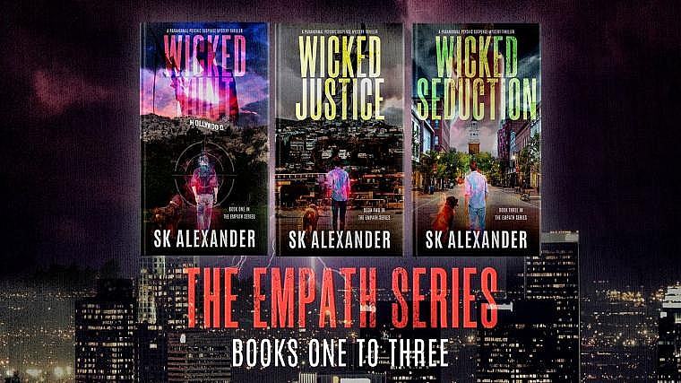 All three covers of THe Empath Series