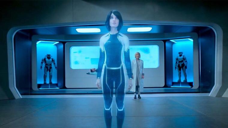 Cortana is played by the same actress who voiced her in the video games — Jen...