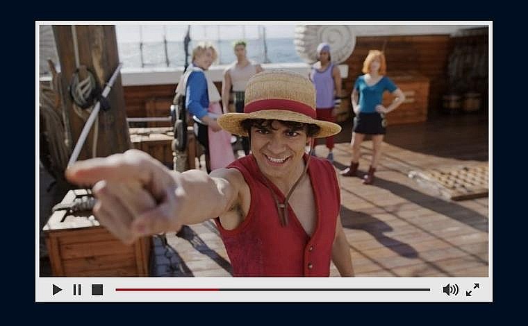 The Straw Hat Pirates: Monkey D. Luffy (Iñaki Godoy), Roronoa Zoro (Mackenyu...